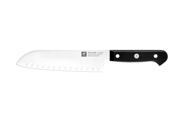 Zwilling ZWILLING Gourmet Santoku-kniv, 18 cm, Specialrostfritt stål, Ergonomiskt plasthandtag, Svart - Tillverkad i Tyskland