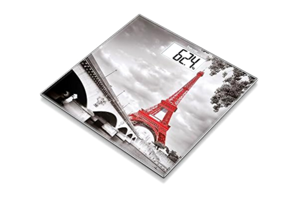 Beurer  GS 203 Pèse-personne en verre motif Paris