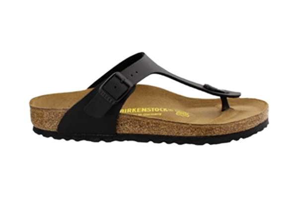 Birkenstock  Gizeh Birko-Flor BK043691 Dam Sandaler, Svart, 38 EU