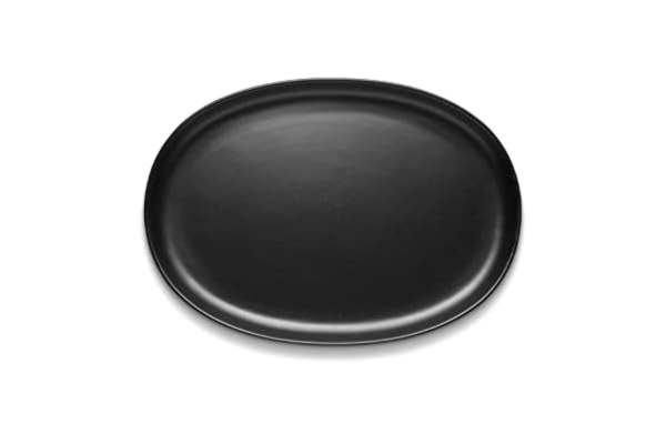 Eva Solo  | Oval tallrik 32 cm | Nordic Kitchen | Svart | Stengods
