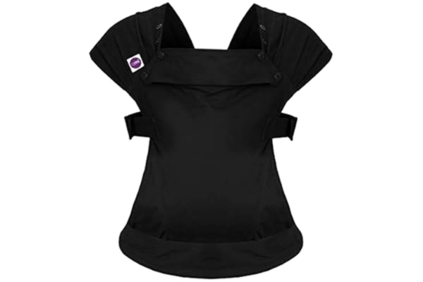 Izmi Baby Izmi Essentiële draagzak | Bekroonde verstelbare zachte gestructureerde draagband met 3 verschillende draagposities | UK Hip Healthy Design Geschikt vanaf pasgeborenen | Zwart