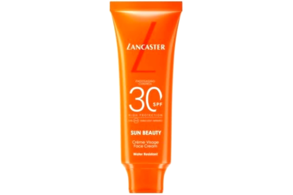 Lancaster  Sun Beauty Face Cream, SPF30 Solkräm, Ultra-lätt formel, icke-fet och osynlig på huden, 50 ml
