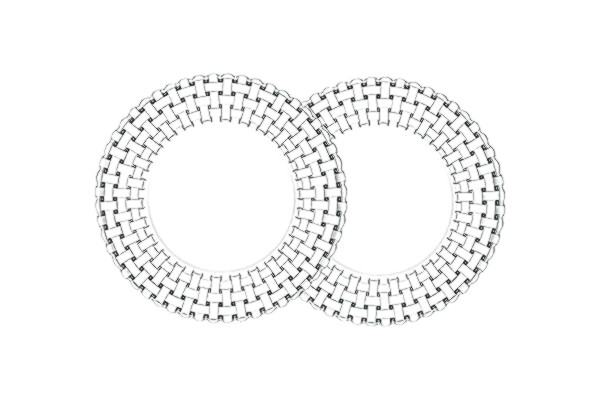 Nachtmann Spiegelau & Nachtmann Bossa Nova, kristallglasmatta middagstallrik Pack of 2 genomskinlig