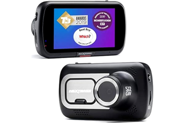 Nextbase  522GW Dash Cam Full 1440p/30fps Quad HD Recording In Car DVR Camera- 140° 6 Lane Front Viewing- Wifi, 10Hz GPS, Bluetooth- Built-in Alexa and Polarising Filter- Night Vision- Emergency SOS