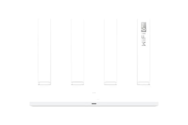 Huawei HUAWEI AX3-3000 Mbps/Dual Band WiFi Router, Dual-Core Wi-FI 6+, WiFi Speed up to 2402Mbps/5GHz+574Mbps/2.4GHz, 1 Gigabit WAN Port, 3 Gigabit LAN Ports, Parental Control, Guest Wi-FI, Blanc