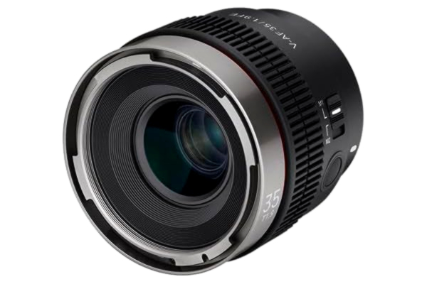 Samyang  V-AF 35 mm T1,9 FE för Sony E, videoobjektiv, bilfokusobjektiv, Cine Lens 8K-stöd, Custom Switch och Custom Button