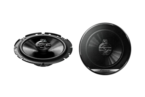 Pioneer  TS-G1730F 3-vägs koaxialhögtalare (300 W), 17 cm, kraftigt ljud, IMPP-kon för optimal bas, 40 W ineffekt, 49,7 mm installationsdjup, svart, 2 högtalare