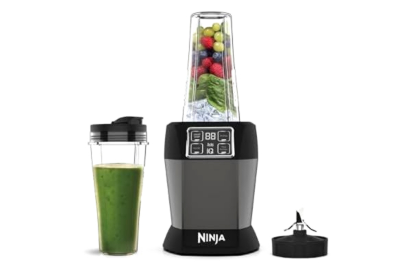 Ninja  mixer med Auto-iQ [BN495EU] 1 000 W, 2 x 700 ml kopp, svart/silverblender, tritan, 700 ml