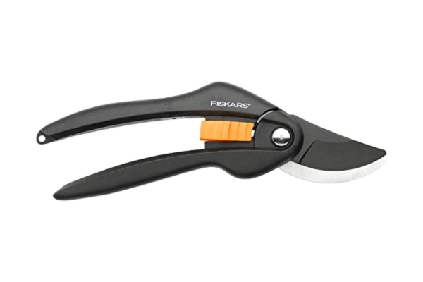 Fiskars  SingleStep Pruner Bypass P26, Non-stick coating Steel blades, Length: 20 cm, Cutting diameter: 2.2 cm, Black/Orange, SingleStep, 1000567