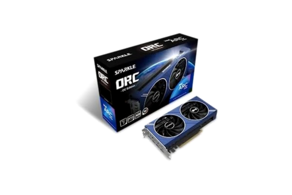 Sparkle SPARKLE Intel Arc A750 ORC OC Edition DDR6 HDMI 2200 MHz 8 GB Dual grafikkort – blå