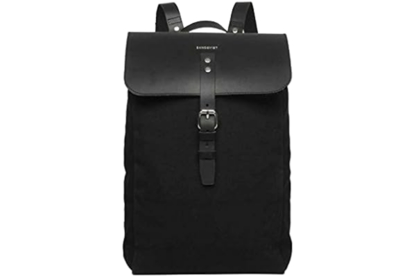 Sandqvist  Alva Black Zaino in pelle Borsa nero Tela