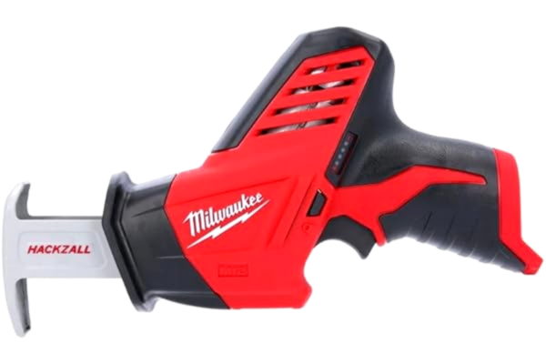 Milwaukee  C12HZ-0 M12 naken kompakt hackzall utan batterier/laddare, röd