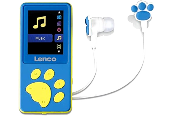 Lenco  XEMIO-560BU, MP4 afspiller, 8 GB, LCD, 30 g, Blå, Hovedtelefoner inkluderet