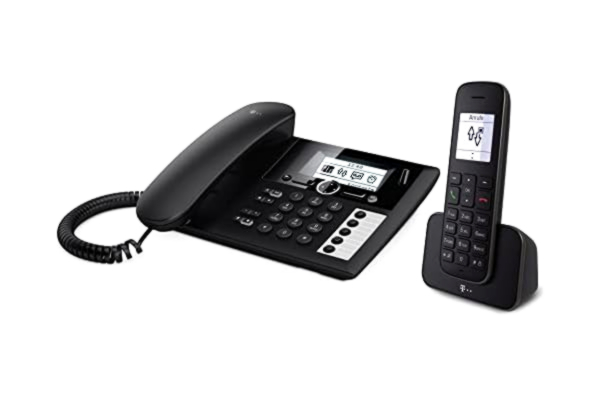 Deutsche Telekom  Sinus PA 207 Plus Telefon, Svart, 22,9 x 9,1 x 28,9 cm