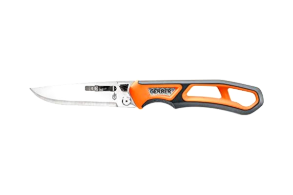Gerber  Utomhus/överlevnadskniv med 3 utbytbara blad och hölster, Randy Newberg Fixed EBS, grå/orange, 30-001767
