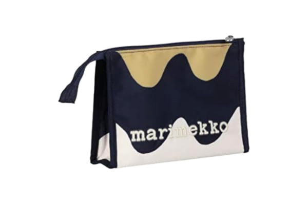 Marimekko  - Kosmetyczka - Hipaus Pikku Lokki - 100% poliester - Kolor: Dark Blue-Beige - 13 x 19 x 4 cm