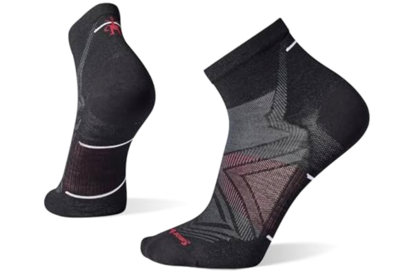 Smartwool  Unisex Run Zero Cushion Ankle Strumpor, Black, L