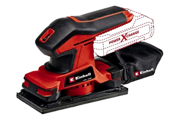 Einhell  accu Vlakschuurmachine TC-OS 18/187 Li Solo Power X-Change (li-ion, microklittenbandbevestiging, greepoppervlakken met softgrip, incl. 1x vel schuurpapier, zonder accu en lader)