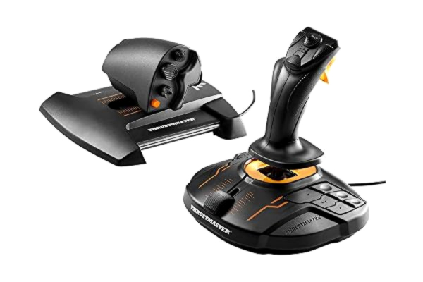 Thrustmaster  T16000M FCS Hotas - Flygkontrollsystem med Joystick och Gasspjäll, Utrustat med H.E.A.R.T HallEffect AccuRate Technology för PC