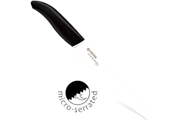 Kyocera KYOCERA - GEN Series - broodmes met high-performance keramisch lemmet | extreem scherp | ultralicht | hoge breukvastheid | handgeslepen. Lemmetlengte: 18 cm