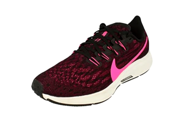Nike NIKE Air Pegasus 36 Womens Running Trainers AQ2210 Sneakers Shoes (UK 7.5 US 10 EU 42, Black Pink Blast True Berry 009)