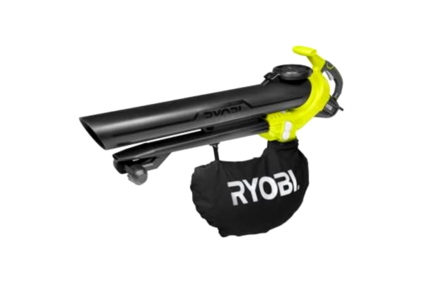 Ryobi RYOBI 3 000 W elektrisk dammsugare RBV3000CESV (luftmängd 16 m³/min, lufthastighet 375 km/h, fångpåse storlek 45 l, (löv) hackförhållande 16:1)