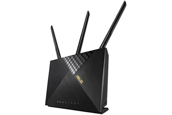 Asus ASUS 4G-AX56 - Box 4G - Modem-routeur Wi-Fi 6 LTE double bande AX 1800 Mbps - Technologie MU-MIMO - Sécurité professionnelle Aiprotection Pro