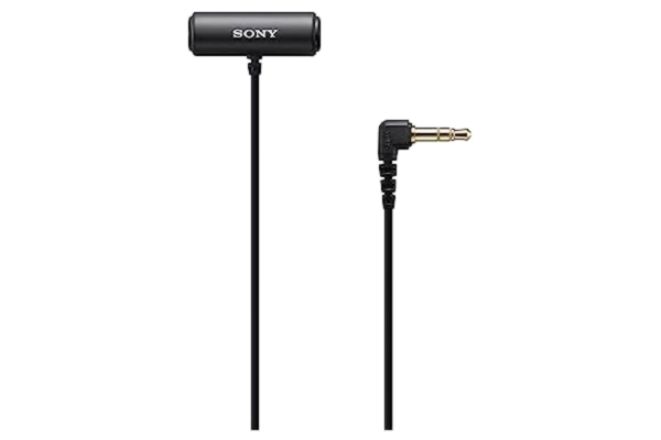 Sony  ECM-LV1 Lavalier-mikrofon med stereoljudinspelning, svart