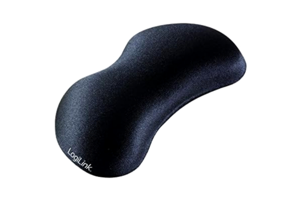 LogiLink  ID0136 handledsstödjande gelkudde svart, 140 x 55 x 25 mm