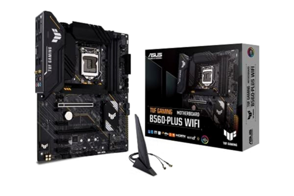 Asus ASUS TUF Gaming B560-PLUS WiFi Carte mère Intel B560 LGA 1200 ATX (8+1 phases d’alimentation, PCIe 4.0, 2xM.2, HDMI 2.0, DisplayPort 1.4, SATA, USB 3.2 Gén. 2 Type-C, Thunderbolt 4, Aura Sync RGB)