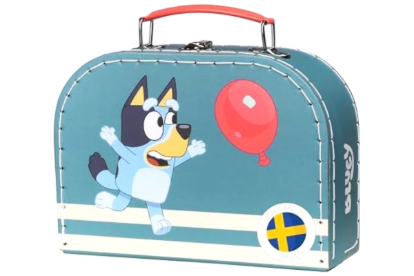 Bluey  Barnväska i Papp - Hållbar och Slitstark Barnväska, 20 cm, Lätt och Färgstark Design, Perfekt för Förskola och Resor, Med Populära Bluey Karaktärer