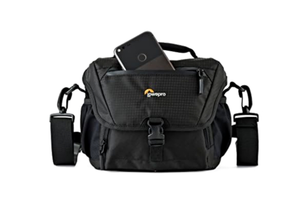 Lowepro  LP37119 Nova 160 AW II Kameraväska, anpassningsbar, bärbar, passar DSLR med 17–85 mm objektiv, kompakta drönare, 1–2 ytterligare objektiv eller blixt, svart