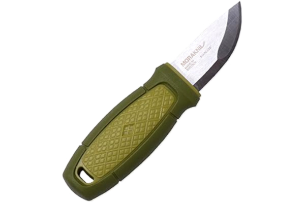 Morakniv  med grönt plasthandtag Eldris utomhuskniv, flerfärgad, en storlek