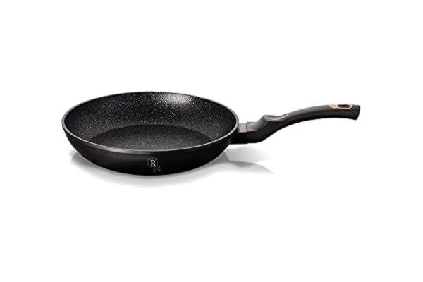Berlinger Haus  Black Rose Collection koekenpan, 24 cm BH/1634N zwart/rose goud roestvrij staal 18/8