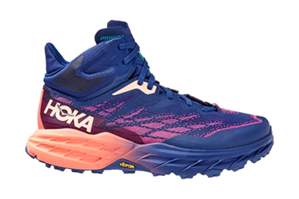 Hoka One One W Speedgoat 5 Mid Gtx, Bellwether Blue / Camellia, 37 1/3