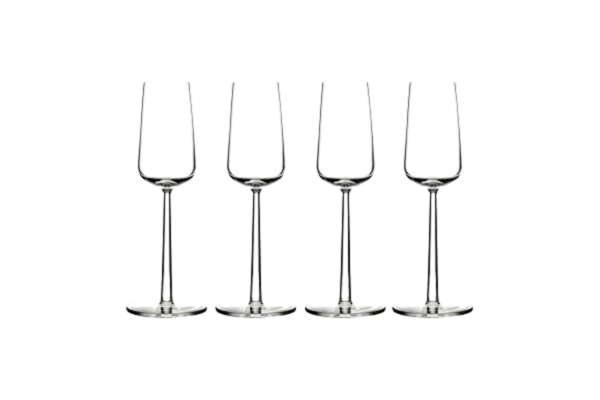 Iittala  Essence 4 champagneglas, glas, transparent, 4 stycken (1-pack), 4