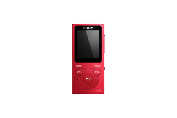 Sony  NW-E394L 8GB Walkman Music Player with 1.77" Display, Drag & Drop, ClearAudio+, PCM, AAC, WMA and MP3 (Red)