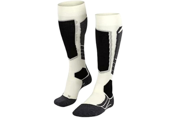 Falke FALKE dam Skidstrumpor SK2 Intermediate Wool W Kh ull funktionsmaterial varm tjock 1 par, Vit Off-White 2040, 35-36