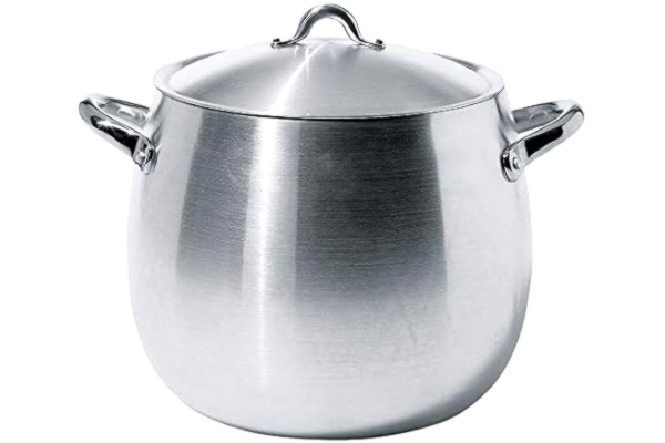 Alessi  Sg100/26al Mami Marmite en Aluminium avec Couvercle, Le Fond N'est Pas Compatible avec la Cuisson Par Induction, Ø 26 Cm
