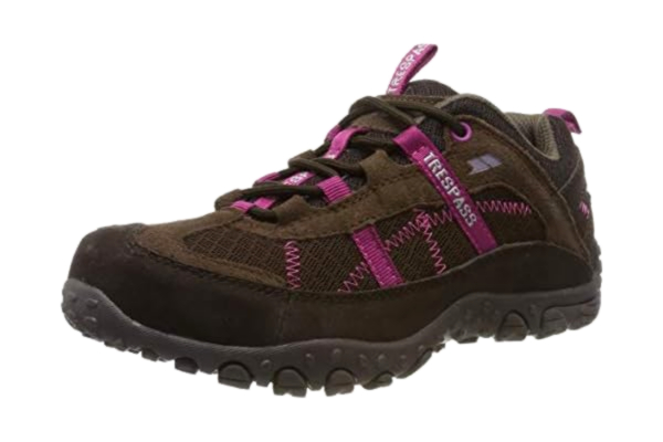 Trespass  Damskie buty trekkingowe z niskim stanem, Brązowa kawa Cof, 40 EU