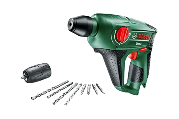 Bosch  sladdlös borrhammare Uneo med spännchuck (utan batteri, 12V-system, max. borr-Ø betong: 10 mm, i kartong)