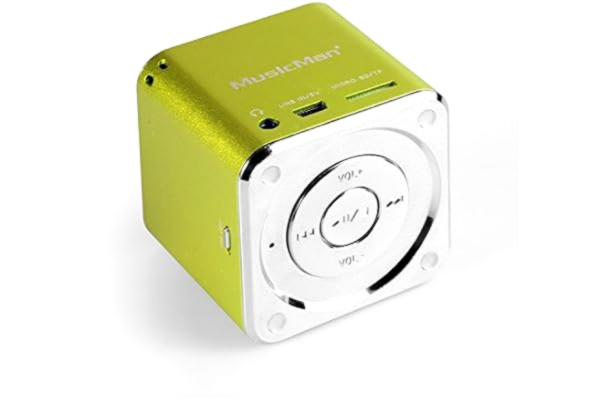 Technaxx  Mini Musicman 3 W Enceintes Portables 1 Voie 3 W 150 – 18000 Hz 4 Ω 10% avec câble Vert