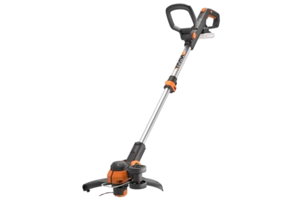 Worx WORX WG163E.9 Batteri grästrimmer 20 V – Kantskärare Gräsmatta – 2-i-1 Funktion: Grästrimmer och kantskärare – Inkluderar distansskydd, kantskärare, trådspole – utan batteri och laddare