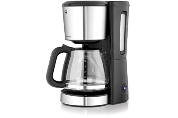 WMF  BUENO coffee machine glass, 10 cups, 1000 W, aromatic glass pan, hot plate, drip stop, cromargan / silver