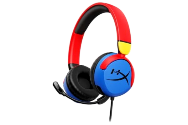 HyperX  Cloud Mini Trådbundet spelheadset för barn, volymgräns 85dB, för PC/Switch/PS/Chromebook/Xbox/Mobile, flerfärgad