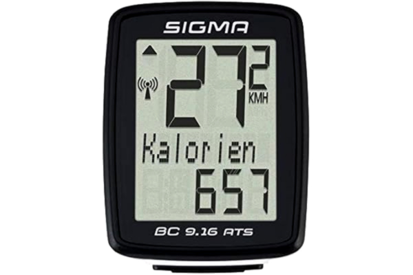 Sigma Sport  Bicycle Computer BC 9.16 ATS, 9 Functions, Maximum Speed, wireless Bike Computer, Black