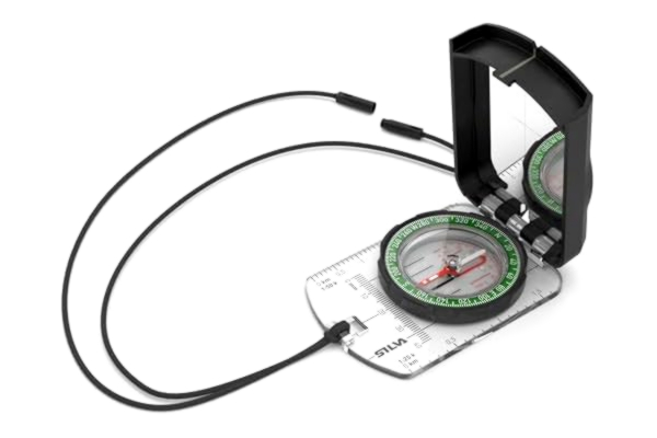 Silva  kompass Navigation – kompass 4 – examen i mils & grader – skala 1:25 k 1:40 k 1:50 k mm & in – navigationskompass för proffs – roterande kompasshus – militärkompass vandring, transparent,