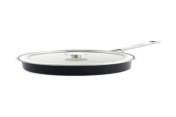 KitchenAid  Steel Core Enamel 20 cm/2,4 liters gryta med lock, tysk emalj, för induktionsugn, svart Onyx