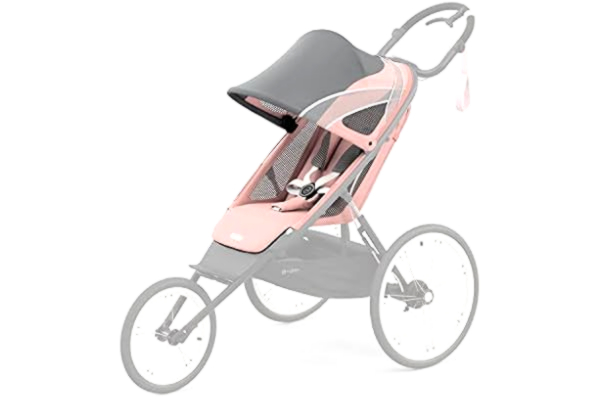 Cybex  Pakiet siedziska do biegowego wózka dziecięcego AVI, Od ok. 6 miesięcy do ok. 4 lat, Maks. 111 cm i 22 kg, Siedzisko do wózka wielosportowego, Silver Pink