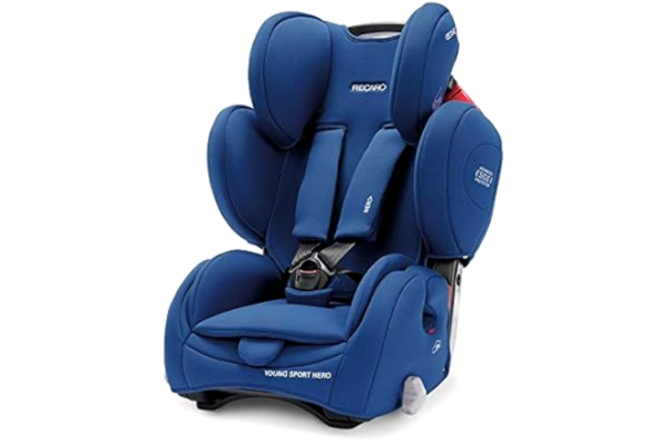 Recaro  Kids, Young Sport Hero fotelik dziecięcy, fotelik dziecięcy (9-36 kg), grupa 1-2-3, komfort i bezpieczeństwo, uniwersalny montaż, regulowany, system bezpieczeństwa Patent Hero Core Energy Blue